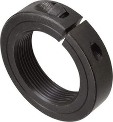 Climax Metal Products - 2-12 Thread, Steel, One Piece Threaded Shaft Collar - 3" Outside Diam, 11/16" Wide - Exact Industrial Supply