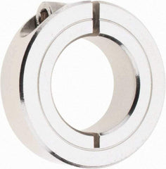 Climax Metal Products - 1" Bore, Stainless Steel, One Piece Clamp Collar - 1-3/4" Outside Diam, 1/2" Wide - Exact Industrial Supply