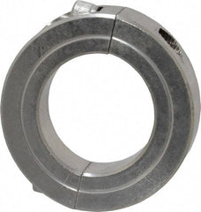 Climax Metal Products - 1-1/4" Bore, Stainless Steel, Two Piece Shaft Collar - 2-1/16" Outside Diam, 1/2" Wide - Exact Industrial Supply