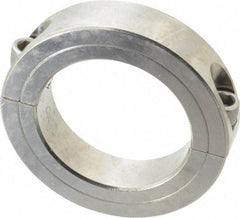 Climax Metal Products - 2-1/2" Bore, Stainless Steel, Two Piece Shaft Collar - 3-3/4" Outside Diam, 7/8" Wide - Exact Industrial Supply