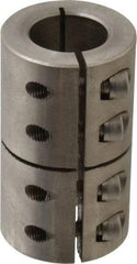 Climax Metal Products - 1" Inside x 1-3/4" Outside Diam, One Piece Split Clamping Collar - 3" Long - Exact Industrial Supply
