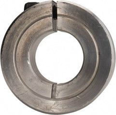 Climax Metal Products - 11/16" Bore, Aluminum, One Piece Clamping Shaft Collar - 1-1/2" Outside Diam, 1/2" Wide - Exact Industrial Supply