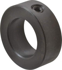 Climax Metal Products - 1-1/16" Bore, Steel, Set Screw Shaft Collar - 1-3/4" Outside Diam, 5/8" Wide - Exact Industrial Supply