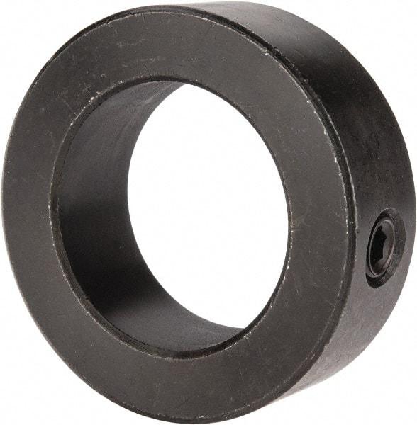 Climax Metal Products - 1-7/16" Bore, Steel, Set Screw Shaft Collar - 2-1/4" Outside Diam, 3/4" Wide - Exact Industrial Supply
