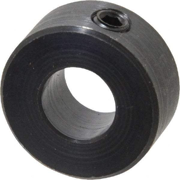 Climax Metal Products - 10mm Bore, Steel, Set Screw Shaft Collar - 7/8" Outside Diam - Exact Industrial Supply
