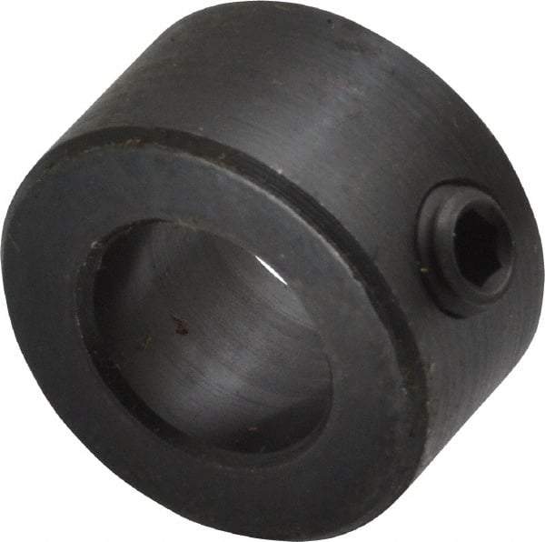 Climax Metal Products - 12mm Bore, Steel, Set Screw Shaft Collar - 7/8" Outside Diam - Exact Industrial Supply