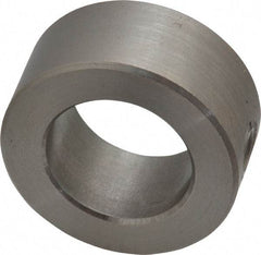 Climax Metal Products - 3/4" Bore, Stainless Steel, Set Screw Shaft Collar - 1-1/4" Outside Diam, 9/16" Wide - Exact Industrial Supply