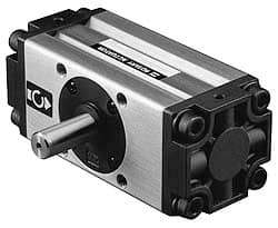 SMC PNEUMATICS - 80mm Bore, 180° Rotation, Rack & Pinion Air Actuator - 150 Max psi - Exact Industrial Supply