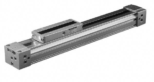 SMC PNEUMATICS - 6" Stroke x 3/8" Bore Double Acting Air Cylinder - 10-32 Port - Exact Industrial Supply