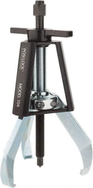 Posi Lock Puller - 5" Spread, 5 Ton Capacity, Puller - 4" Reach, 10" Long, For Bearings, Gears & Pulleys - Exact Industrial Supply