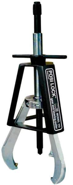 Posi Lock Puller - 18" Spread, 30 Ton Capacity, Puller - 12" Reach, 27" Long, For Bearings, Gears & Pulleys - Exact Industrial Supply