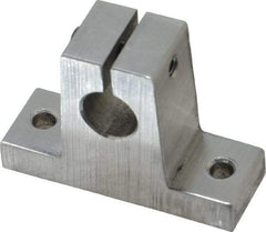 Thomson Industries - 3/8" Diam, Aluminum Alloy Shaft Support - Plain Shafting - Exact Industrial Supply