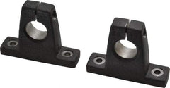 Thomson Industries - 3/4" Diam, Malleable Iron Alloy Shaft Support - Plain Shafting - Exact Industrial Supply