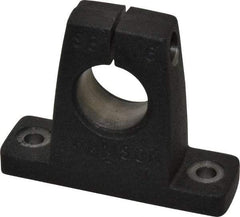 Thomson Industries - 1" Diam, Malleable Iron Alloy Shaft Support - Plain Shafting - Exact Industrial Supply