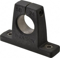 Thomson Industries - 1-1/2" Diam, Malleable Iron Alloy Shaft Support - Plain Shafting - Exact Industrial Supply