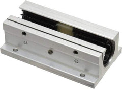 Thomson Industries - 1/2" Inside Diam, 180/360 Lbs. Dynamic Capacity, Open Twin Pillow Block Linear Bearing - 1.13" Overall Height x 2" Overall Width - Exact Industrial Supply