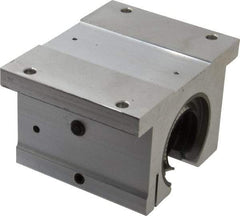 Thomson Industries - 1-1/2" Inside Diam, 3880/7760 Lbs. Dynamic Capacity, Open Single Pillow Block Linear Bearing - 2.94" Overall Height x 4-3/4" Overall Width - Exact Industrial Supply