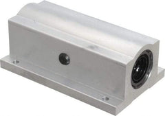 Thomson Industries - 3/4" Inside Diam, 1130/2260 Lbs. Dynamic Capacity, Closed Twin Pillow Block Linear Bearing - 1-3/4" Overall Height x 2-3/4" Overall Width - Exact Industrial Supply