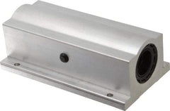 Thomson Industries - 1" Inside Diam, 1900/3800 Lbs. Dynamic Capacity, Closed Twin Pillow Block Linear Bearing - 2.19" Overall Height x 3-1/4" Overall Width - Exact Industrial Supply