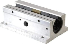 Thomson Industries - 3/4" Inside Diam, 1130/2260 Lbs. Dynamic Capacity, Open Twin Pillow Block Linear Bearing - 1.56" Overall Height x 2-3/4" Overall Width - Exact Industrial Supply