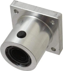 Thomson Industries - 1-3/4" Inside Diam, 600/1200 Lbs. Dynamic Capacity, Single Flanged Pillow Block Linear Bearing - 2.38" Overall Width - Exact Industrial Supply