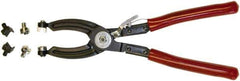 Mag-Mate - 10-1/2" OAL, Hose Clamp Pliers - Straight Jaw, Vinyl Coated Handles - Exact Industrial Supply