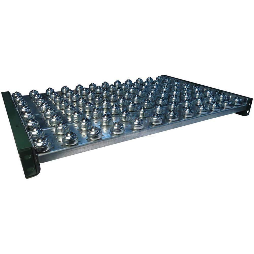 Conveyor Accessories; Type: Ball Transfer Plate; Width (Inch): 51; For Use With: 1.9″ diameter roller conveyor frames and 1-3/8″ roller conveyor; Overall Height: 3.8000 in; Material: Steel; Overall Length (Inch): 48.00; Length: 48.00; Overall Length: 48.0