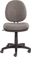 ALERA - 34-39" High Task Chair - 19" Wide x 25-3/4" Deep, 100% Acrylic Seat, Graphite Gray - Exact Industrial Supply