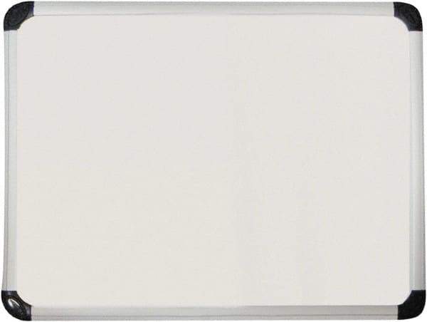 Universal One - 36" High x 48" Wide Magnetic Dry Erase Board - Porcelain/Steel, Includes Accessory Tray & Rail & Mounting Kit - Exact Industrial Supply