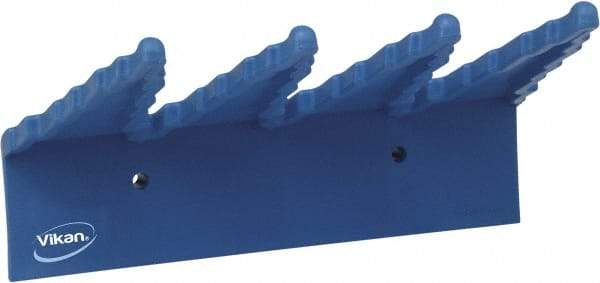 Vikan - 22 Lb, 6-1/2" Wide, 2-1/2" High, Polypropylene, Wall Bracket - 9-1/2" Long, 3 Holders - Exact Industrial Supply