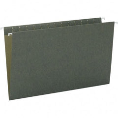 SMEAD - 14-5/8 x 9-1/2", Legal, Standard Green, Hanging File Folder - 11 Point Stock, 1/3 Tab Cut Location - Exact Industrial Supply