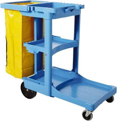 Rubbermaid - Plastic Janitor Cart - 21-3/4" Width - Exact Industrial Supply