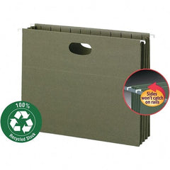 SMEAD - 12-1/4 x 9-1/2", Letter Size, Standard Green, Hanging File Folder - Exact Industrial Supply