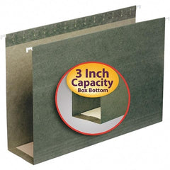 SMEAD - 9-1/2 x 14-1/2", Legal, Standard Green, Hanging File Folder - 11 Point Stock - Exact Industrial Supply