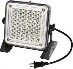 Value Collection - 120 Volt, 10 Watt, Electric, LED Portable Floor Work Light - 10' Cord, 1 Head, 750 Lumens, ABS - Exact Industrial Supply
