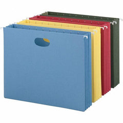 SMEAD - 12-1/4 x 9-1/2", Letter Size, Assorted Colors, Hanging File Folder - 11 Point Stock - Exact Industrial Supply