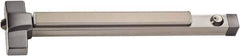 Ability One - 3" OAL Nonhanded Panic Rated Flatbar - Satin Stainless Steel Finish, 6200 Series - Exact Industrial Supply