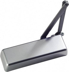 Ability One - Full Cover Heavy-Duty Door Power Operator Damper - Mounting Bracket, Stainless Steel Finish - Exact Industrial Supply