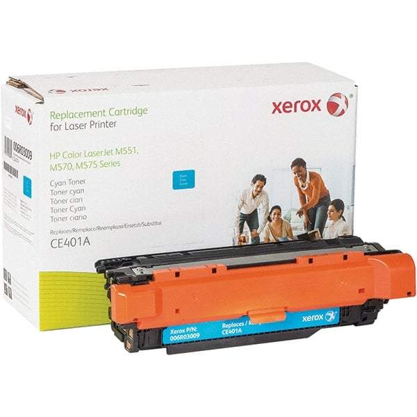 Xerox - Cyan Toner Cartridge - Use with HP Color LaserJet Enterprise 500 MFP, M551, M575, M570 - Exact Industrial Supply