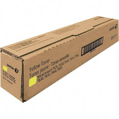 Xerox - Yellow Toner Cartridge - Use with Xerox WorkCentre 7525, 7535, 7530, 7545, 7556 - Exact Industrial Supply