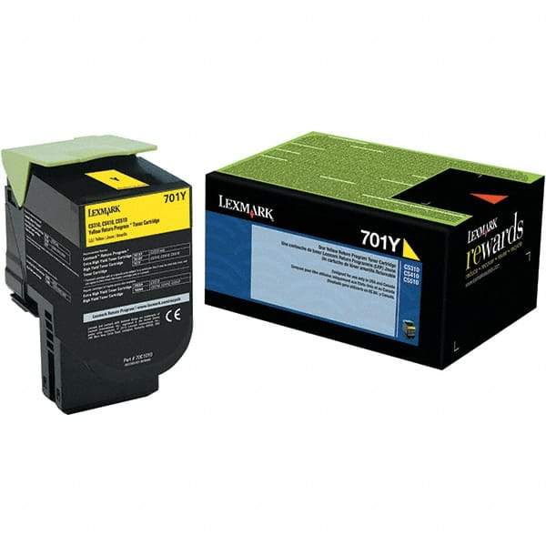 Lexmark - Yellow Toner Cartridge - Use with Lexmark CS310dn, CS310n, CS410n - Exact Industrial Supply