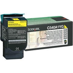 Lexmark - Yellow Toner Cartridge - Use with Lexmark C540n, C543dn, C544dn, C544dtn, C544dw, C544n, C546dtn, X543dn, X544dn, X544dtn, X544dw, X544n, X546dtn - Exact Industrial Supply