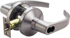 Ability One - Grade 1 Communication Lever Lockset - 2-3/4" Back Set, Zinc, Satin Chrome Finish - Exact Industrial Supply