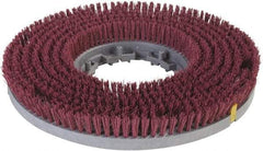 Carlisle - Rotary Brush - 11" Machine, 1-1/2" Trim Length, Red Pad, Nylon - Exact Industrial Supply