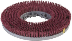 Carlisle - Rotary Brush - 19" Machine, 1-1/2" Trim Length, Red Pad, Nylon - Exact Industrial Supply
