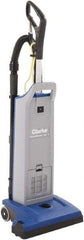 Clarke - Single Motor Upright Vacuum Cleaner - 14-1/2" Cleaning Width, 9" Amps, Ergonomic Handle - Exact Industrial Supply