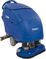 Clarke - 34" Cleaning Width, Battery Powered Floor Scrubber - 0.75 hp, 200 RPM, 23 Gal Tank Capacity - Exact Industrial Supply