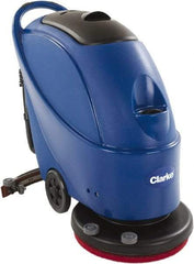 Clarke - 20" Cleaning Width, Battery Powered Floor Scrubber - 0.75 hp, 160 RPM, 10.5 Gal Tank Capacity - Exact Industrial Supply