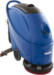Clarke - 17" Cleaning Width, Electric Floor Scrubber - 1 hp, 150 RPM, 13.2 Gal Tank Capacity - Exact Industrial Supply