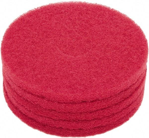 Clarke - Floor Pad - 14" Machine, Red Pad, Polyester - Exact Industrial Supply